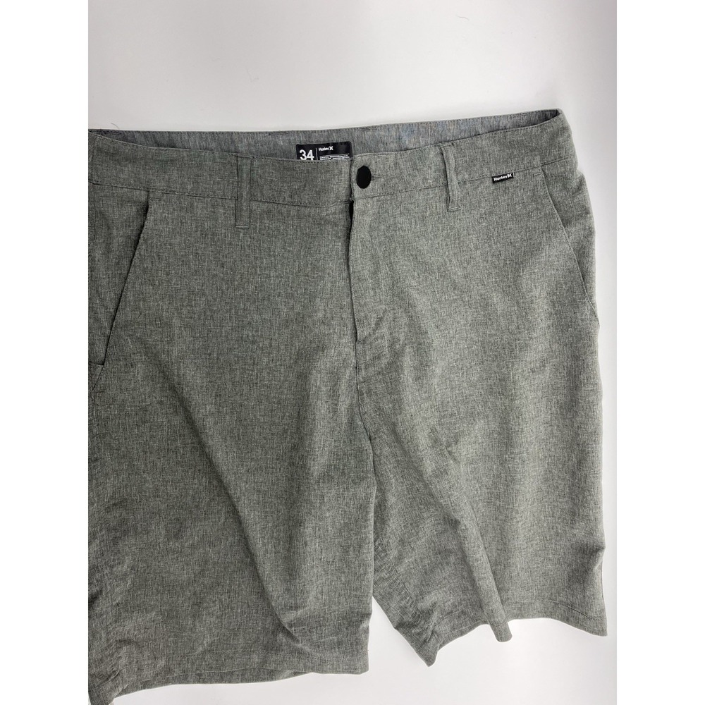 Hurley Men's Skateboarding Shorts Phantom Gray Size 34 With 9 Inch Inseam
